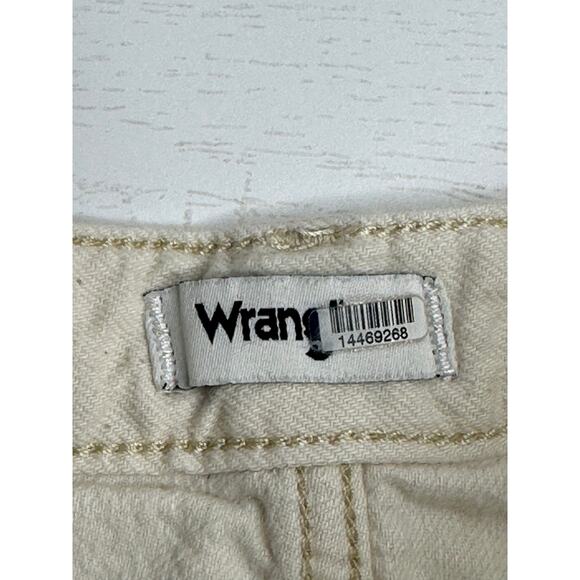 Wrangler Unbound Vanilla Wide Leg Jeans Beige Mid Rise Western Casual Cowgirl 27 - Picture 3 of 9